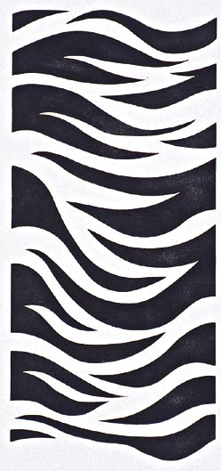 #129 Zebra Print Stencil