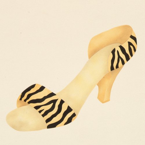 #248 Zebra Shoe Stencil