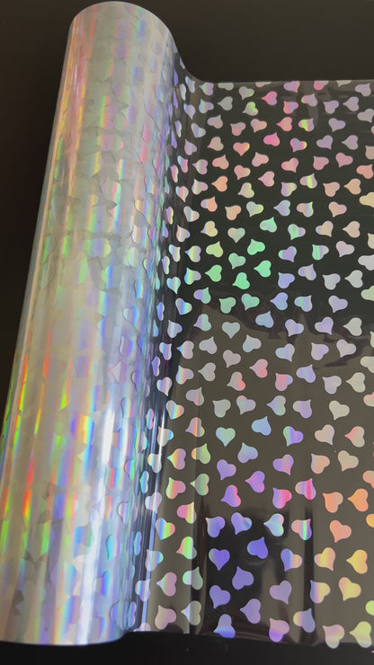 Paris Hearts Hologram Foil