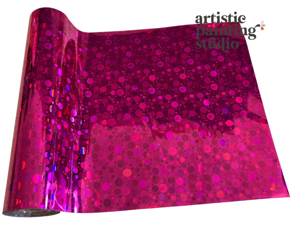 Pink Dottie Hologram Foil