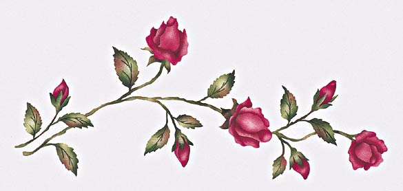 #405 Rose Vine Stencil