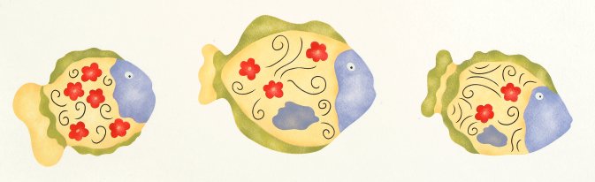 #542 Charming Fishy Fish Stencil