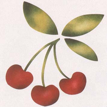 #709 Cherry Pickin Stencil