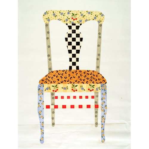#728 Whimsey Painted Chair Stencil