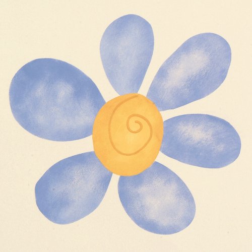 #731 Swirlie Flower Stencil