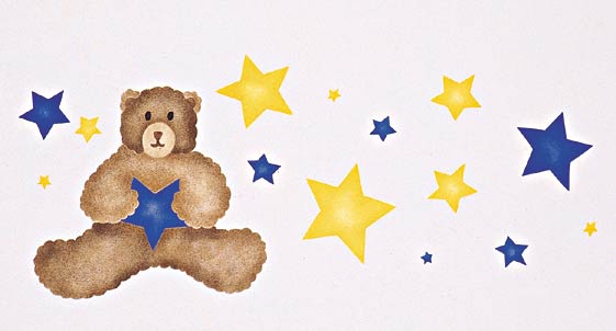 #805 Goodnight Bear Stencil
