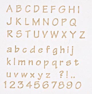 #810 Complete Alphabet Stencil