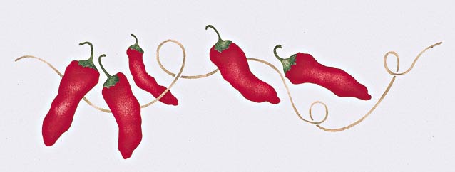 #815 Chili Peppers Stencil