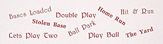 #824 The Olde Ball Game Stencil