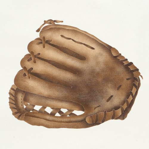 #842 Baseball Glove Stencil
