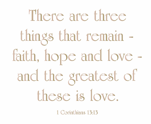#879 Faith Hope & Love Stencil