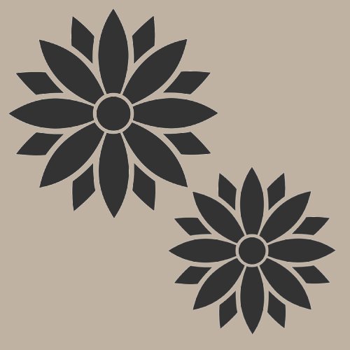 #919 Candy Flowers Stencil