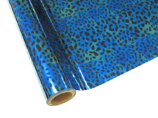 Leopard Blue/Teal Foil