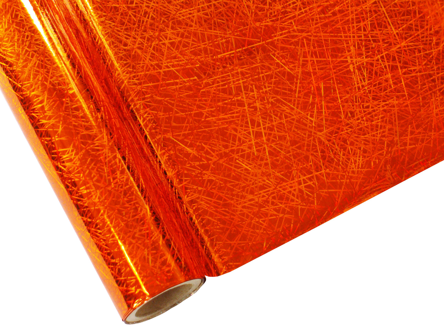 confetti orange metallic foil 