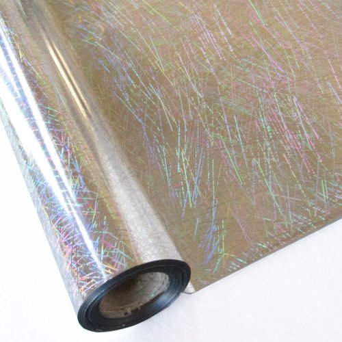 silver confetti metallic hologram foil