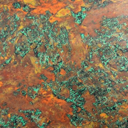 Weathered Copper Foil Close Up