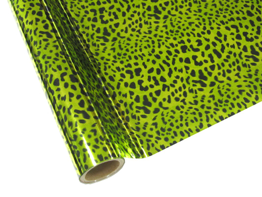 Leopard - Lime Green Foil