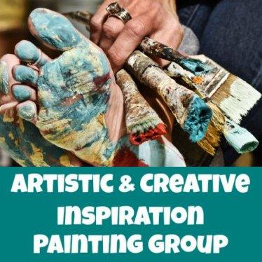 Artistic & Creative Inspiration Painting Group - Monthly Membership  Auto renew