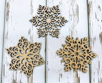 Snowflakes - Wooden Cutout